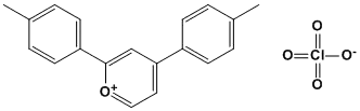 Molecular Structure of 61638-83-3 (Pyrylium, 2,4-bis(4-methylphenyl)-, perchlorate)
